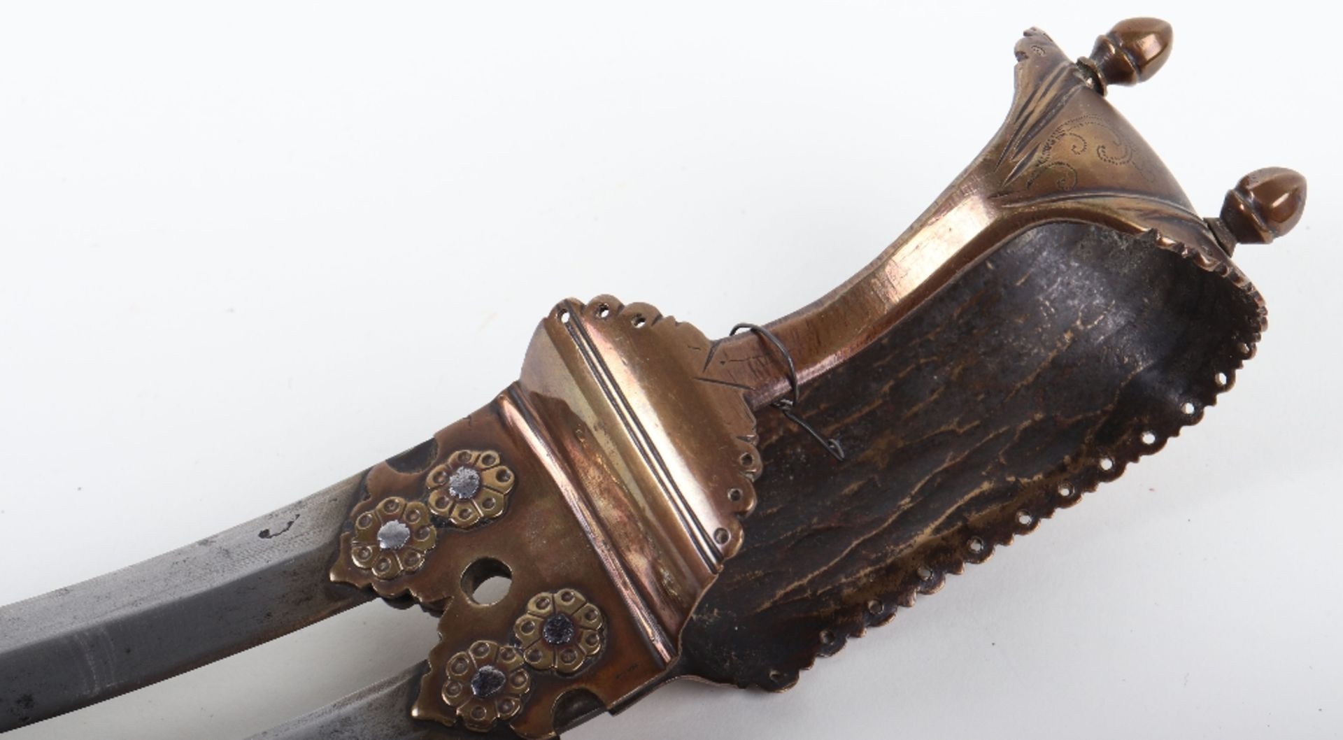 Good Indian Twin Bladed Dagger Scorpion Dagger Bichwa, 19th Century - Image 3 of 9