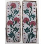 Fine Pair of 19th Century American Plains Indian Beadwork Panels