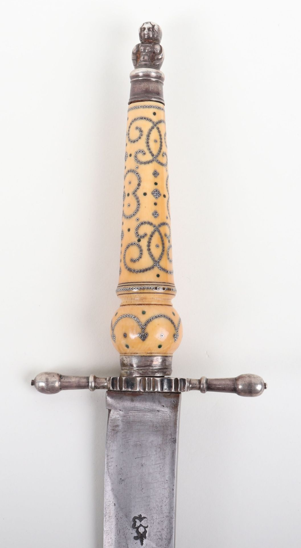 ^ Good Scarce English Silver Mounted Plug Bayonet, Late 17th Century - Image 2 of 10