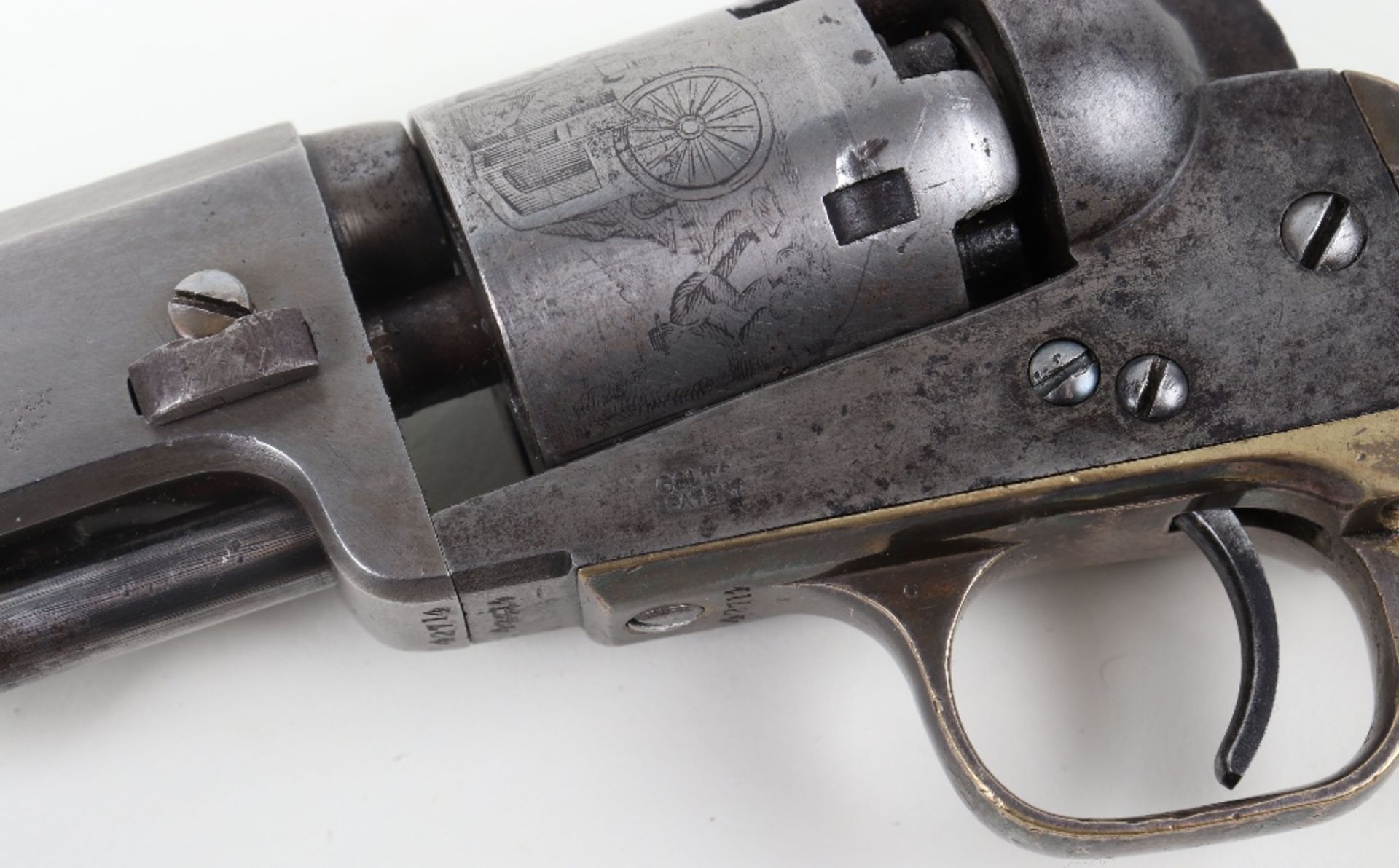 5 Shot .31” Colt Pocket Model Single Action Percussion Revolver No. 42714 (matching) - Image 12 of 12