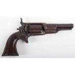 5 Shot .31” Colt Roots Model 1855 Sidehammer Percussion Pocket Revolver No 5925 Manufactured in 1862