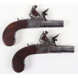 Pair of Boxlock Flintlock Pocket Pistols c.1820