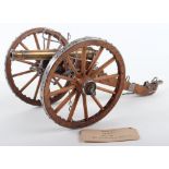 Fine Engineers Exhibition Quality Model of a British Waterloo Period Field Gun of c.1795