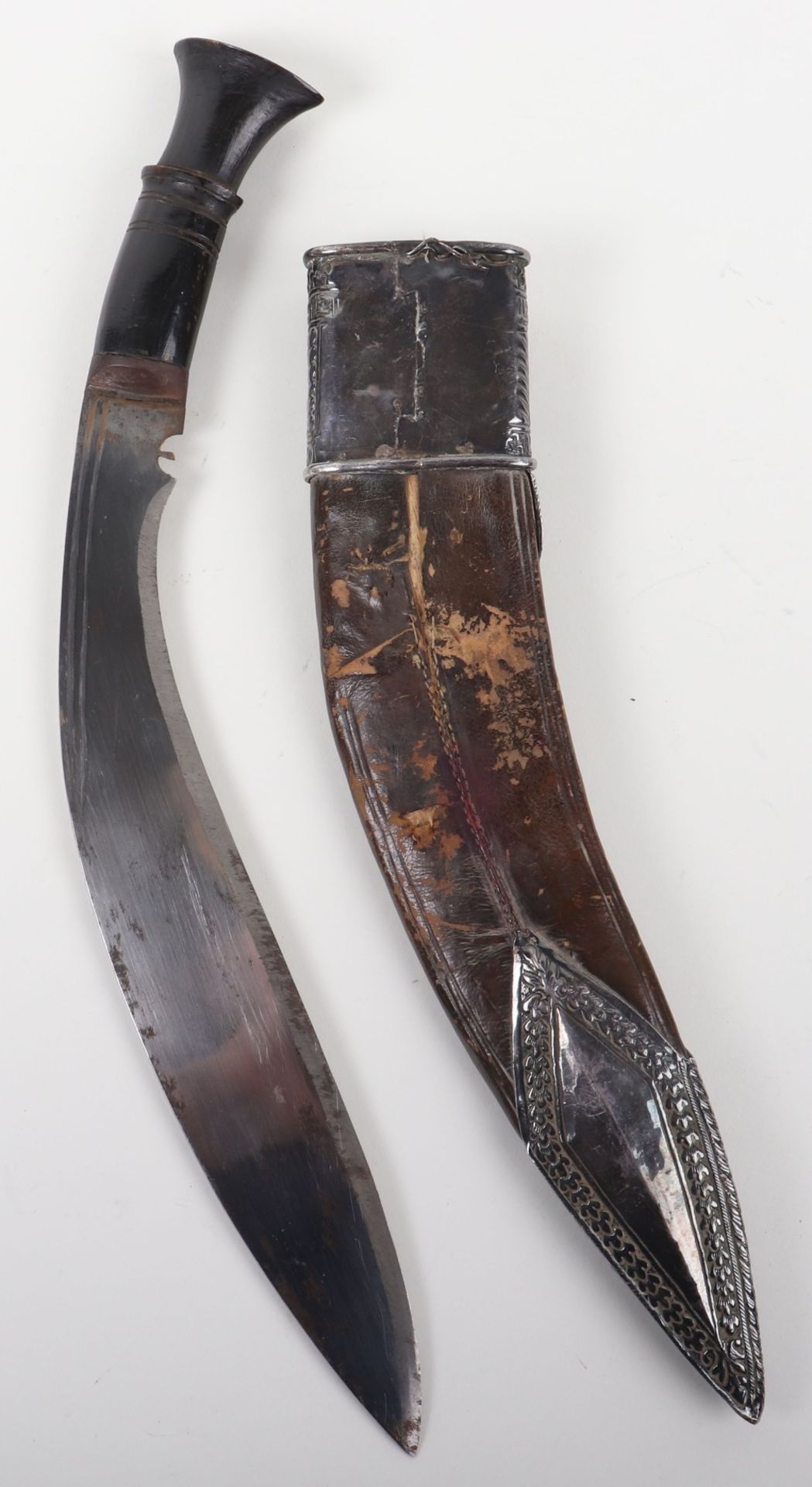 North Indian Silver Mounted Kukri, 19th Century - Image 2 of 9