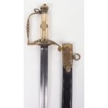 Well Made Copy of a Georgian Infantry Officers Sword Spadroon of c.1800