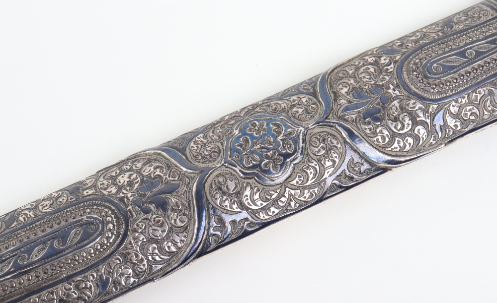 Russian Silver Niello Mounted Kindjal c.1900 - Image 4 of 16