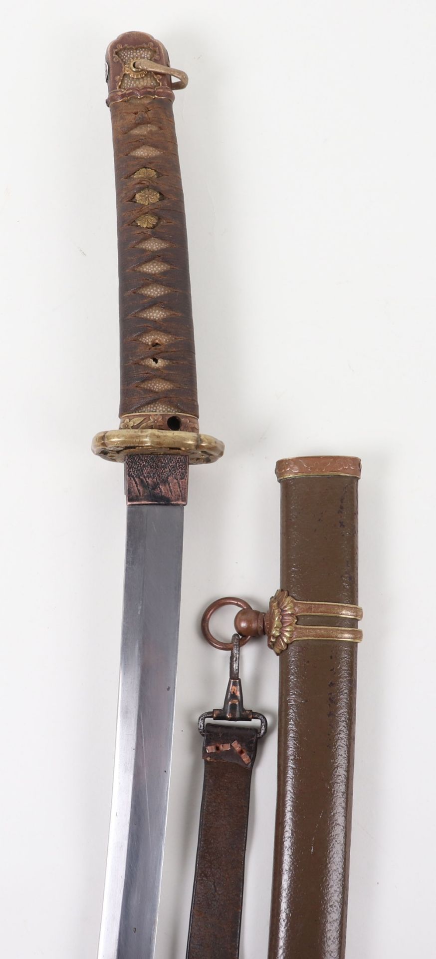 Composite Japanese WW2 Army Officers Sword Katana - Image 2 of 22