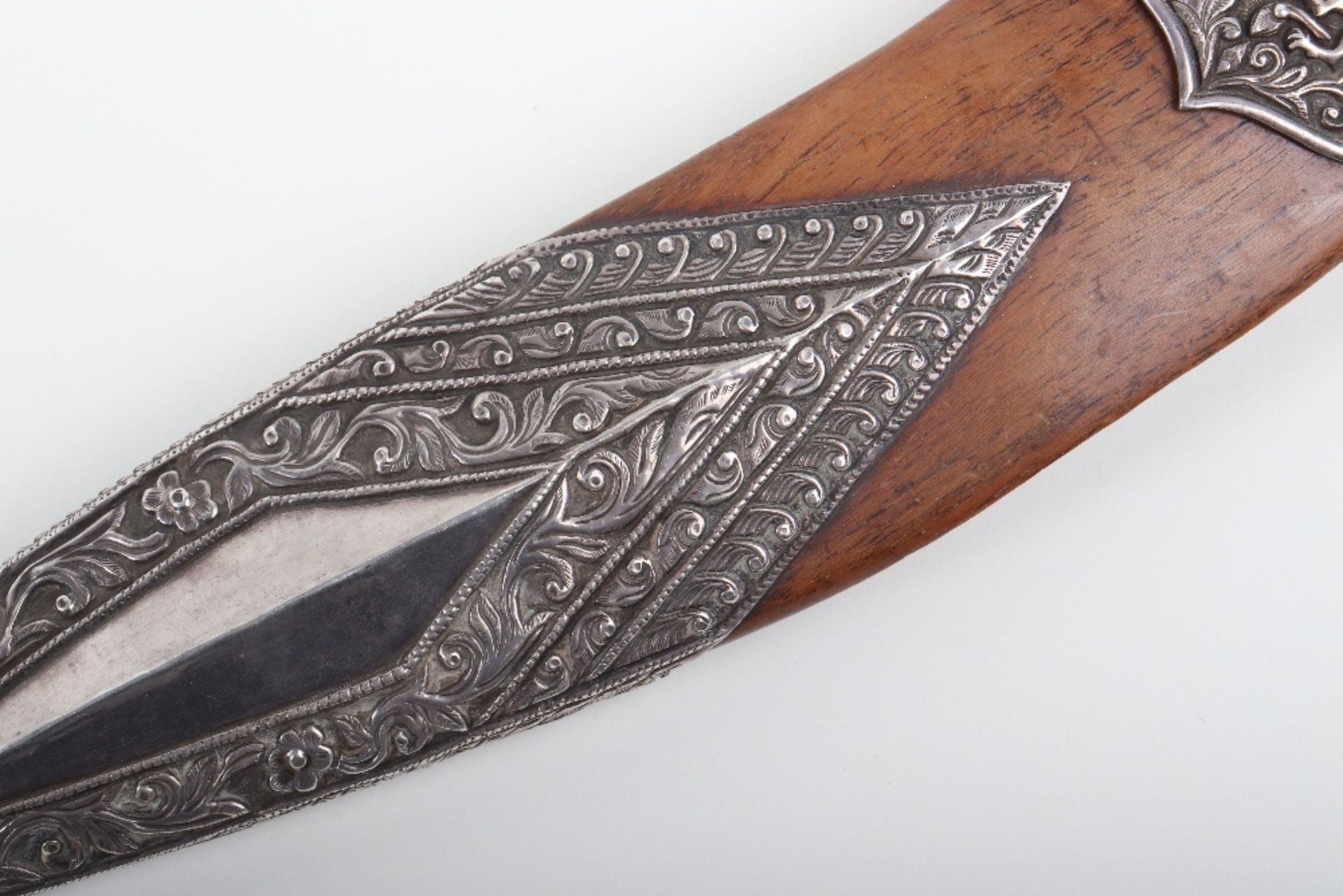 Indian Silver Mounted Box Kukri, 19th Century - Image 4 of 11