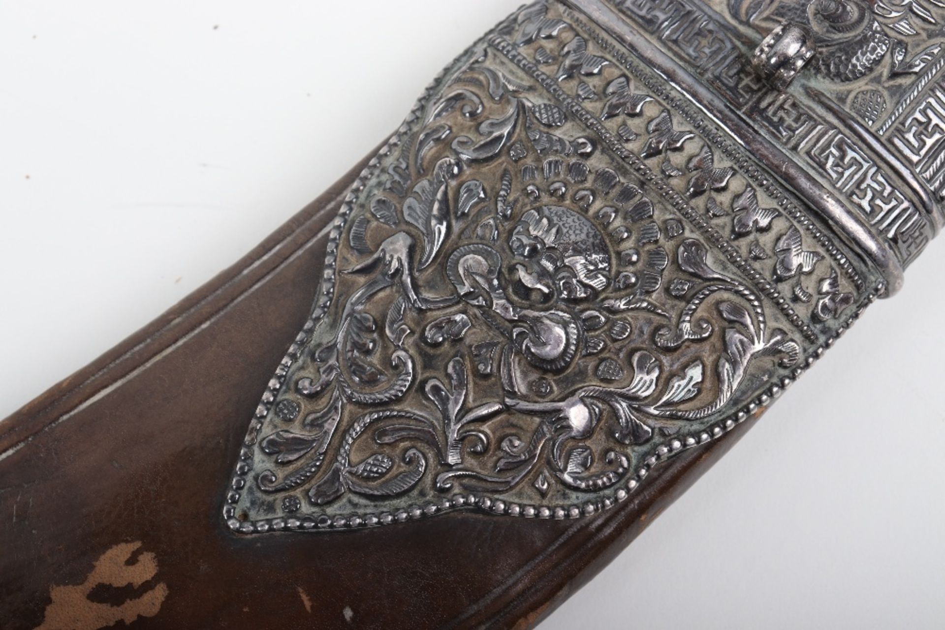North Indian Silver Mounted Kukri, 19th Century - Image 4 of 9