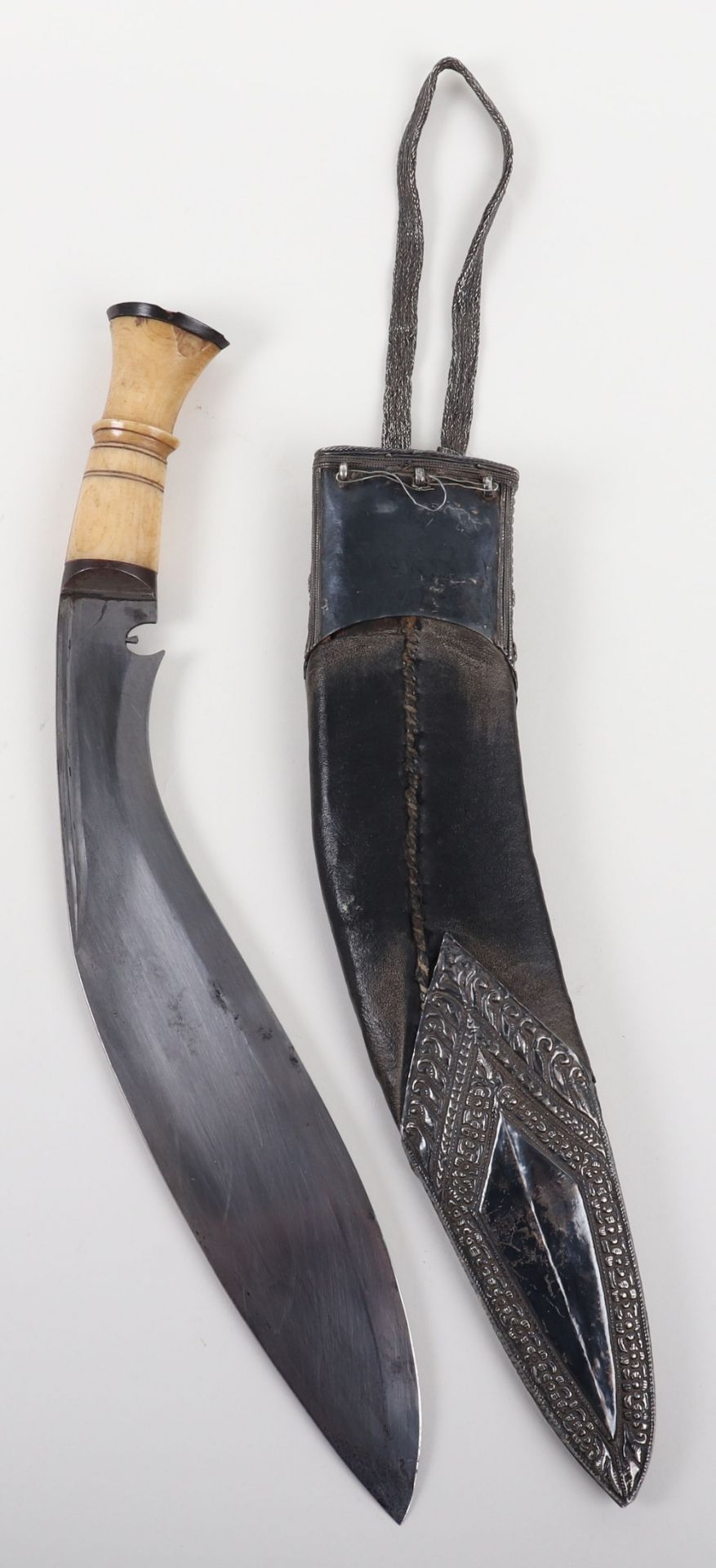 Good Silver Mounted Nepalese Kukri, 19th Century - Image 9 of 9