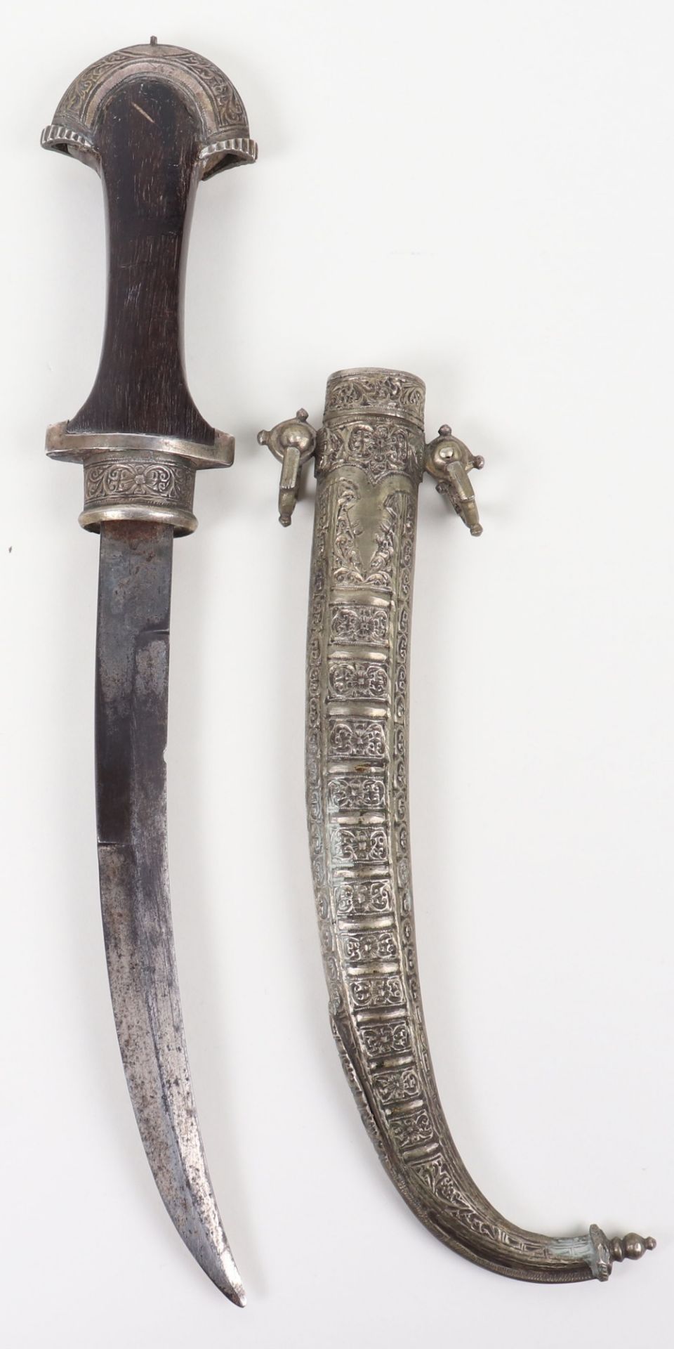 Moroccan Silver Mounted Dagger Jambya c.1900 - Bild 15 aus 15
