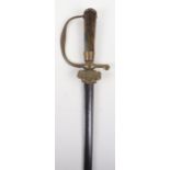 English Brass Mounted Hunting Sword c.1720