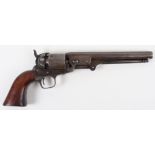 6 Shot .36” London Colt Navy Single Action Percussion Revolver No. 11015 (matching)