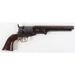 6 Shot .36” Colt Navy Single Action Percussion Revolver No. 34424 (matching)