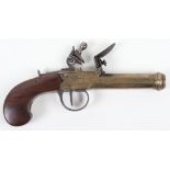 Belgian of French Boxlock Flintlock Pocket Pistol c.1830