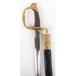 Rare Imperial Russian Infantry Officers Sword Dated 1847