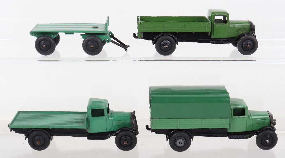 Three Dinky Toys Post War 25 series Wagons