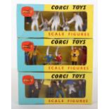 Three Boxed Sets of Corgi Toys Scale Figures for Silverstone kits