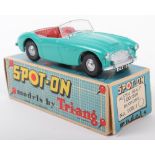 Tri-ang Spot On Model 105 Austin Healey “100-SIX” turquoise body