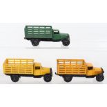 Three Dinky Toys 25f Market Gardeners Lorries