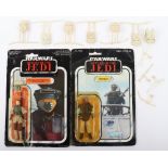 Two Star Wars Return of the Jedi Vintage Original Carded Figures