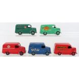 Five Dinky Toys Trojan Vans