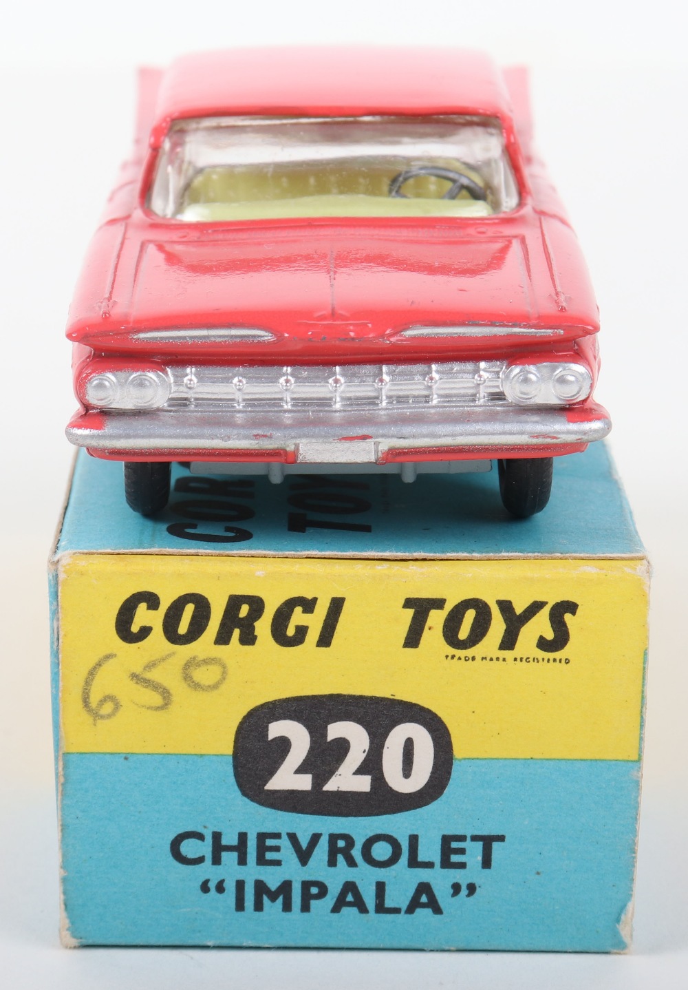 Corgi Toys 220 Chevrolet “Impala” pink body - Image 3 of 5