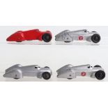 Four Dinky Toys 23d Auto-Union Racing Cars