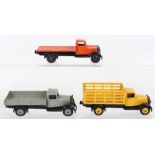 Three Dinky Toys Post War 25 series Wagons