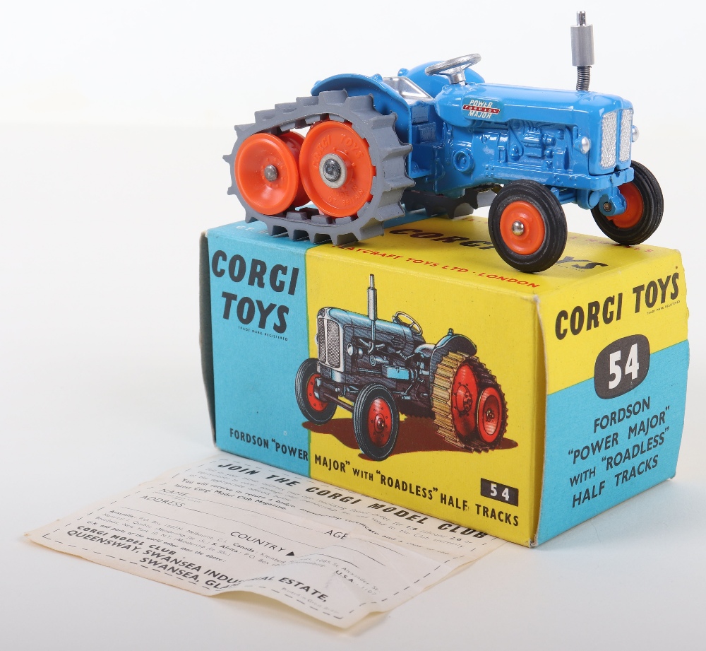 Corgi Toys 54 Fordson “Power Major” with “Roadless” Half Tracks - Image 2 of 6