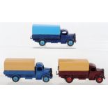 Three Dinky Toys 30S (413) Austin Covered Wagons