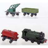 Dinky Toys Hornby Series Lead Modelled Miniatures Pre War Mixed Good Train Set