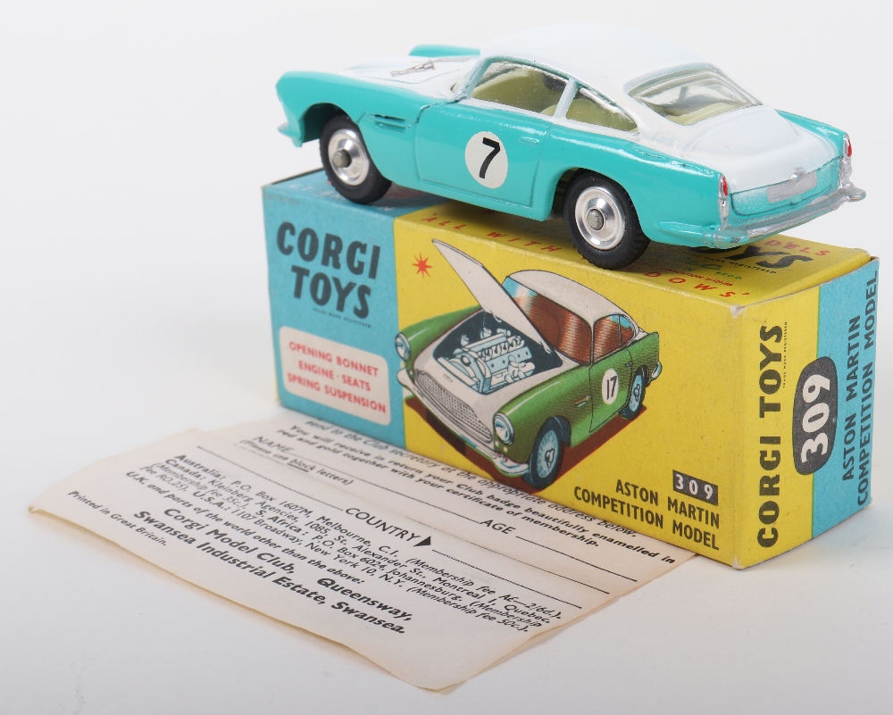 Corgi Toys 309 Aston Martin D.B.4. Competition Model - Image 2 of 5