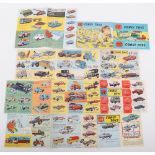 Six Corgi Toys Leaflets