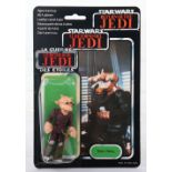 Palitoy Star Wars Return of The Jedi Tri-logo Ree-Yees Vintage Original Carded Figure