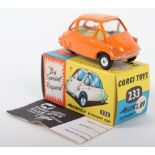 Corgi Toys 233 Heinkel Economy Car orange body