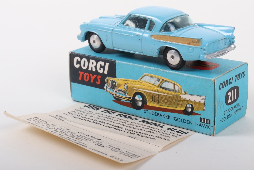Corgi Toys 211 Studebaker “Golden Hawk” - Image 2 of 5
