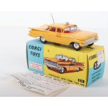 Corgi Toys 221 “Chevrolet” New York Taxi Cab