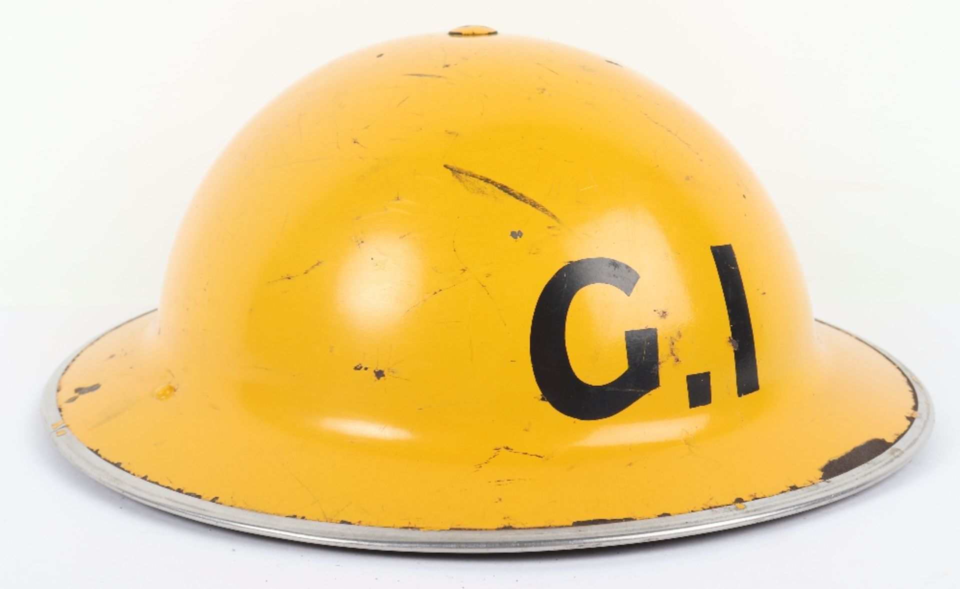 WW2 British Home Front Gas Inspectors Steel Helmet - Image 3 of 8