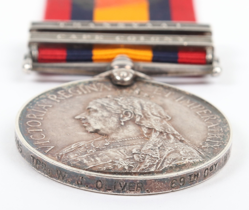 Queens South Africa Medal 69th (Sussex) Company Imperial Yeomanry - Image 2 of 3