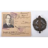 Third Reich SA Sports Badge in Bronze