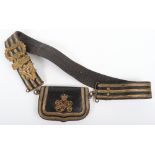 Victorian Army Medical Service / Royal Army Medical Corps Officers Cross Belt and Pouch