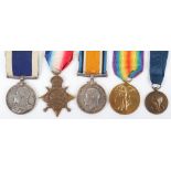 Royal Navy WW1 Medal Trio and Edward VII Long Service Good Conduct Group