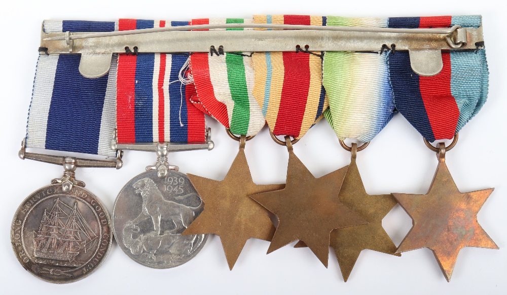 WW2 Royal Navy Long Service Medal Group of Six HMS Pembroke - Image 12 of 22