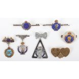 Grouping of Sweetheart Brooches of Royal Armoured Corps Interest