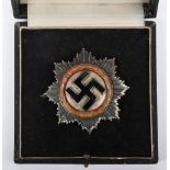 Third Reich German Cross in Gold (Deutsches Kreuz) by Godet