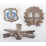 2x Hallmarked Silver 11th (Prince Albert’s Own) Hussars Sweetheart Brooches