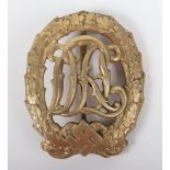 Third Reich DRL Sports Badge in Gold