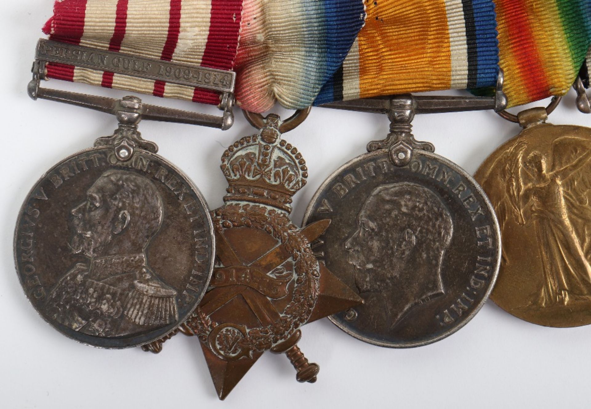 Great War Royal Naval Long Service and Meritorious Service Medal Group of Six - Image 2 of 10