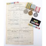 Royal Navy Korean War Medal Group of Three